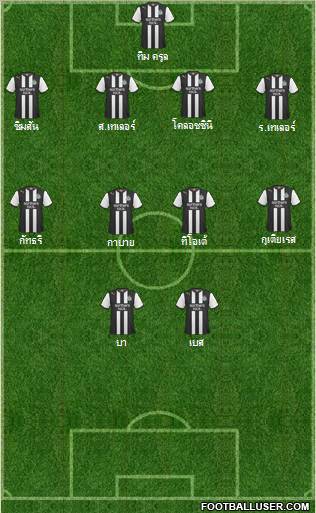 Newcastle United Formation 2011