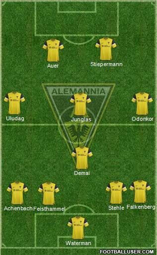 TSV Alemannia Aachen football formation