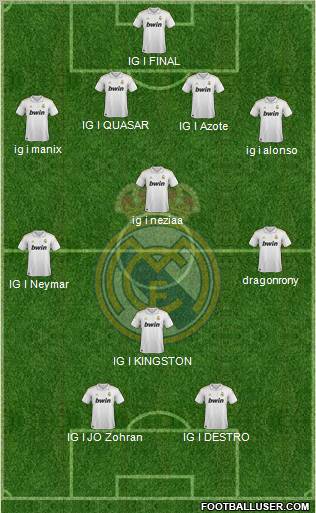 Real Madrid C.F. Formation 2011