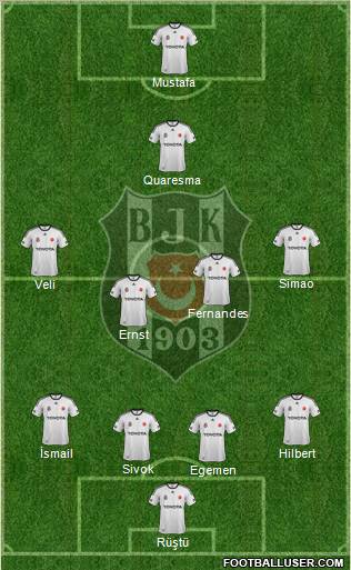 Besiktas JK Formation 2011