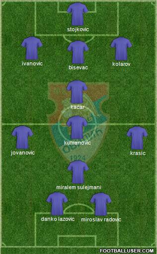 FC Obilic Belgrade Formation 2011