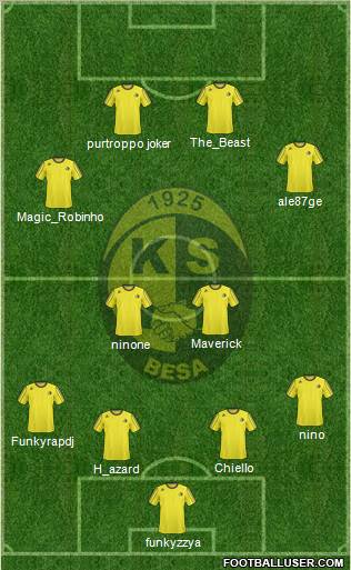 KS Besa Kavajë Formation 2011