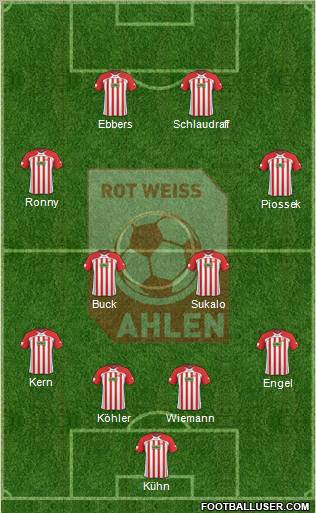 Rot Weiss Ahlen Formation 2011