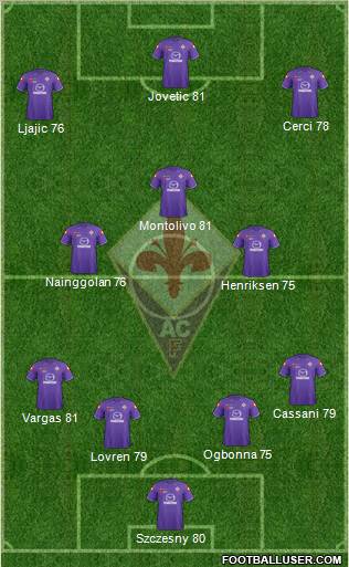 Fiorentina Formation 2011