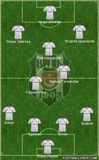 Besiktas JK Formation 2011