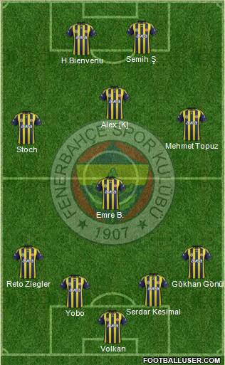 Fenerbahçe SK Formation 2011