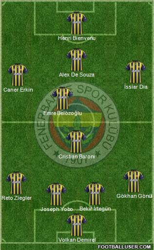 Fenerbahçe SK Formation 2011