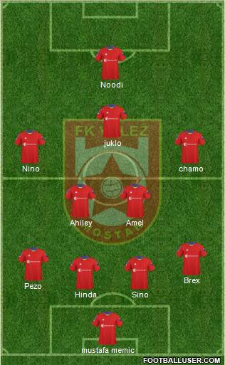 FK Velez Mostar Formation 2011