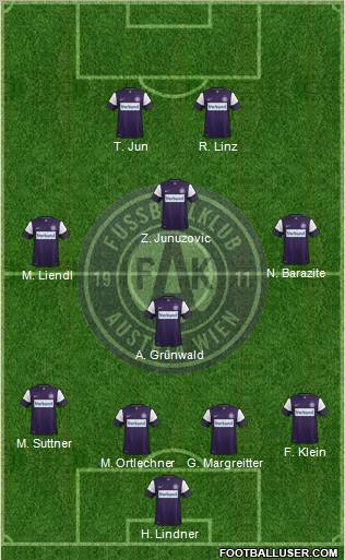 FK Austria Wien Formation 2011