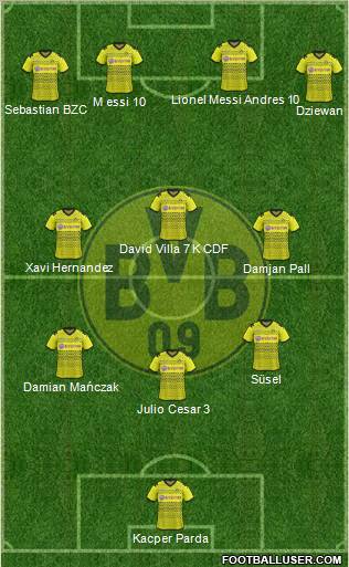 Borussia Dortmund Formation 2011
