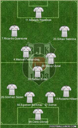 Besiktas JK Formation 2011