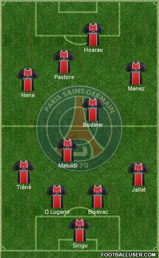 Paris Saint-Germain Formation 2011