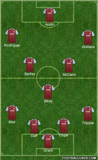 Burnley football formation