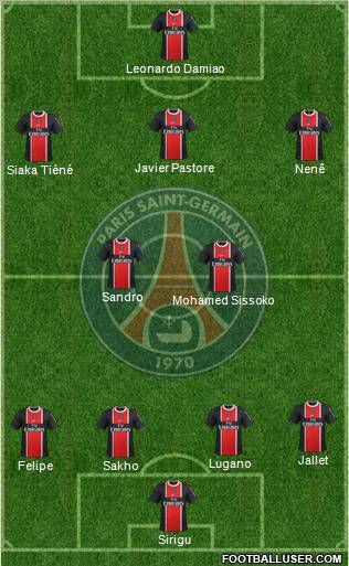 Paris Saint-Germain Formation 2011