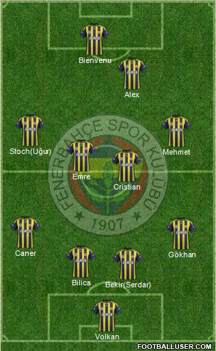 Fenerbahçe SK Formation 2011