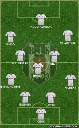 Besiktas JK Formation 2011
