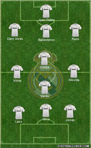 Real Madrid C.F. Formation 2011