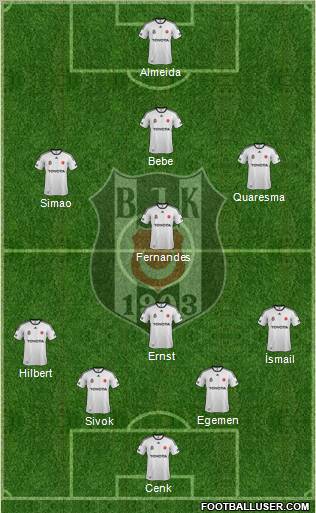 Besiktas JK Formation 2011