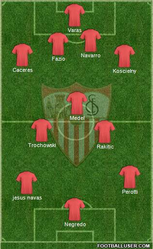 Sevilla F.C., S.A.D. Formation 2011