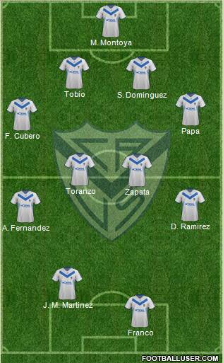 Vélez Sarsfield Formation 2011