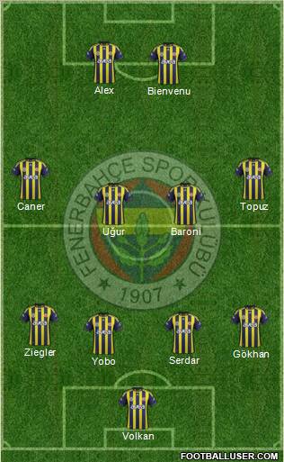 Fenerbahçe SK Formation 2011