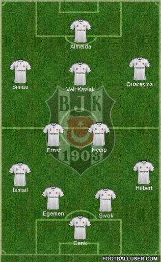 Besiktas JK Formation 2011