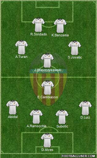 Valencia C.F., S.A.D. Formation 2011
