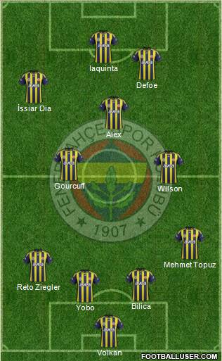 Fenerbahçe SK Formation 2011