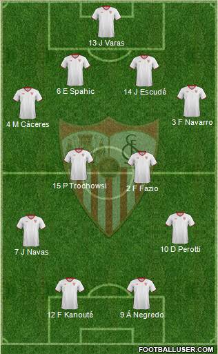 Sevilla F.C., S.A.D. Formation 2011