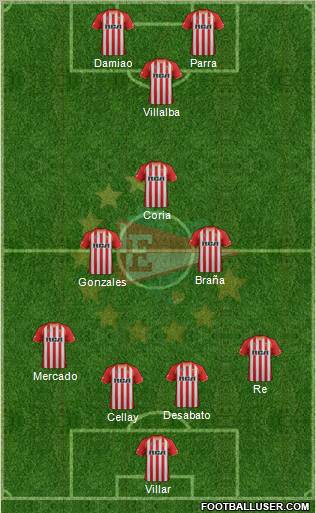 Estudiantes de La Plata Formation 2011