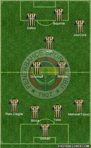Fenerbahçe SK Formation 2011