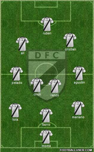 Danubio Fútbol Club Formation 2011