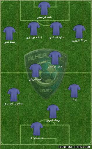 Al-Hilal (KSA) Formation 2011