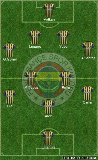 Fenerbahçe SK Formation 2011