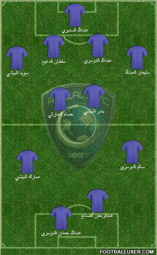 Al-Hilal (KSA) Formation 2011