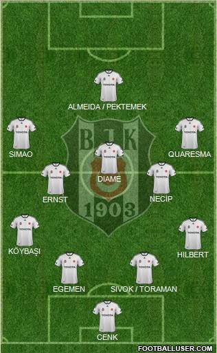 Besiktas JK Formation 2011