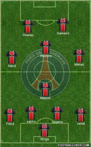 Paris Saint-Germain Formation 2011