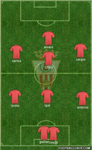 Algeciras C.F. football formation