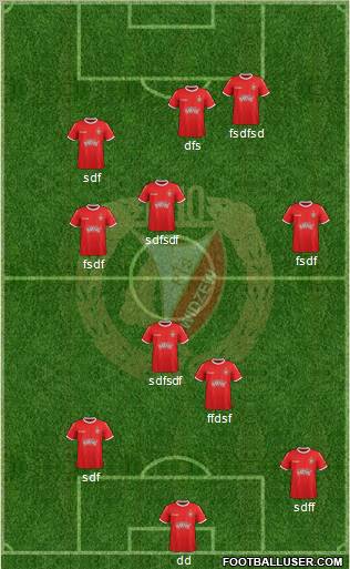 Widzew Lodz Formation 2011