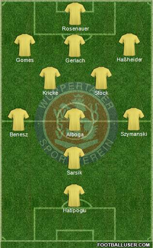 Wuppertaler SV Borussia Formation 2011