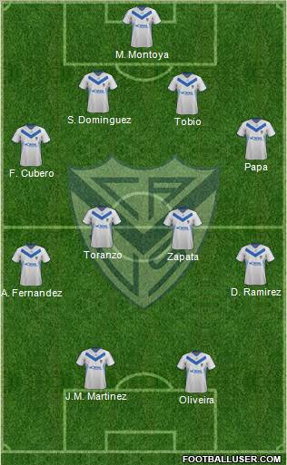 Vélez Sarsfield Formation 2011