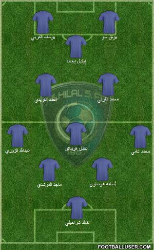 Al-Hilal (KSA) Formation 2011