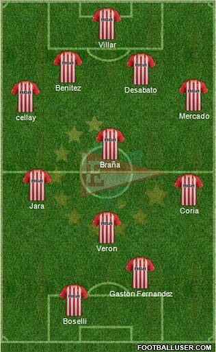 Estudiantes de La Plata Formation 2011