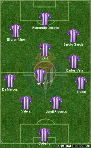 R. Valladolid C.F., S.A.D. football formation