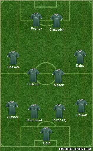 Plymouth Argyle Formation 2011