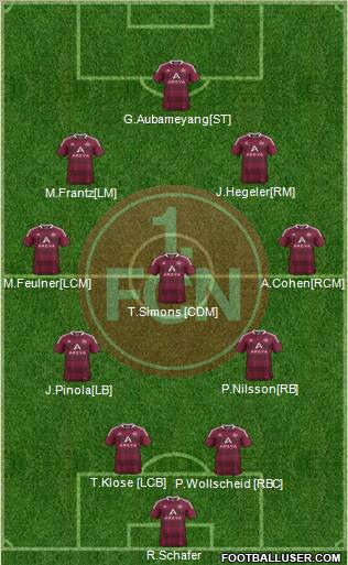 1.FC Nürnberg Formation 2011
