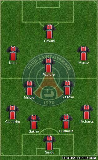 Paris Saint-Germain Formation 2011