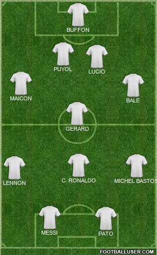 Pro Evolution Soccer Team Formation 2011