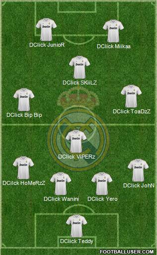 Real Madrid C.F. Formation 2011