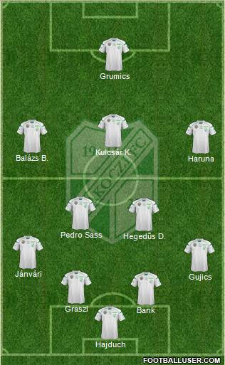 Kaposvári Rákóczi FC Formation 2011